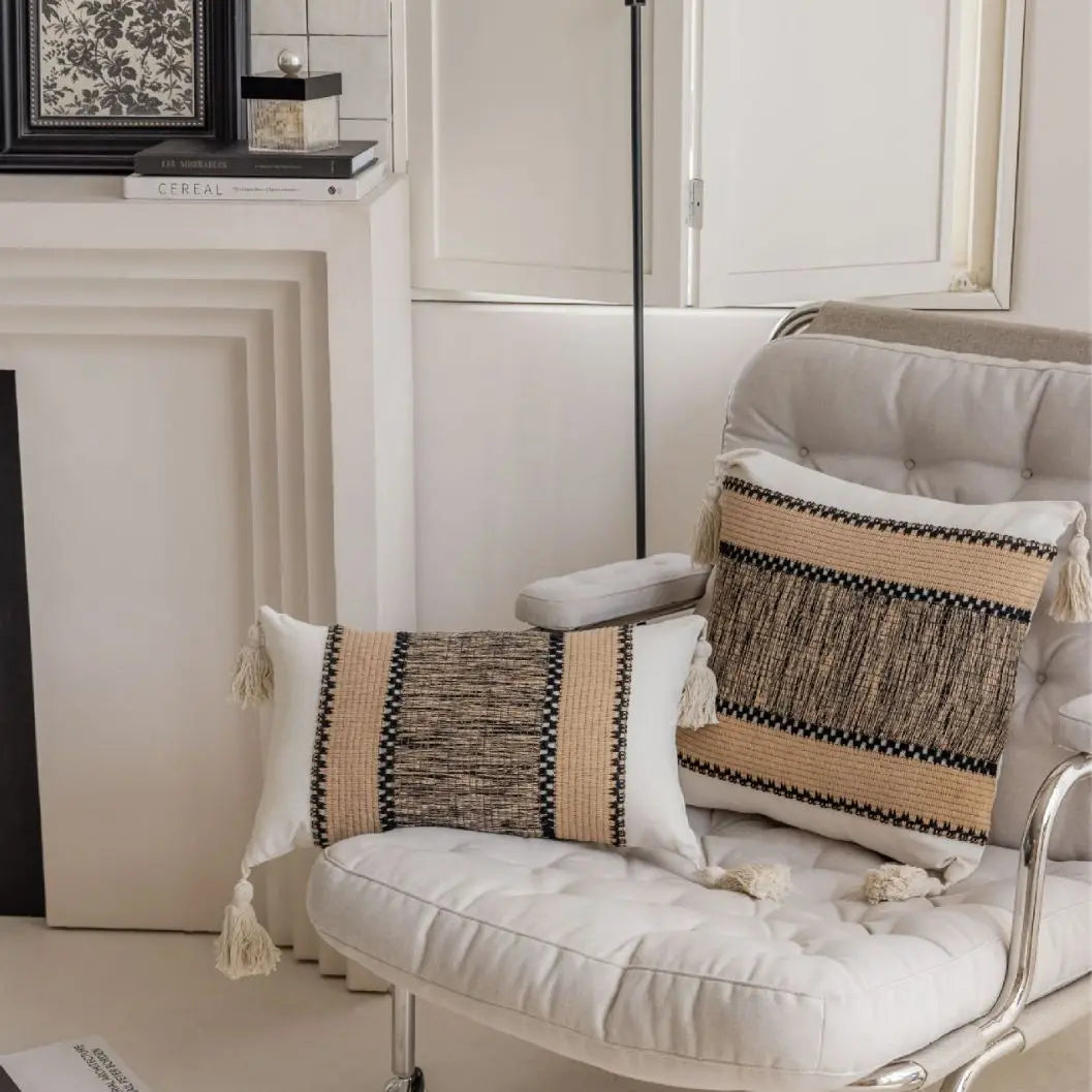 Boho Throw Pillow Cover Decorative