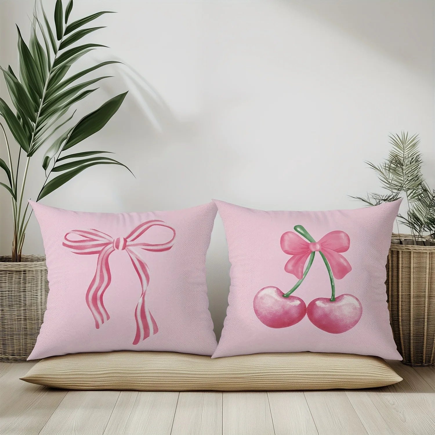 Cherry Pattern Pillowcase Sofa Cushion