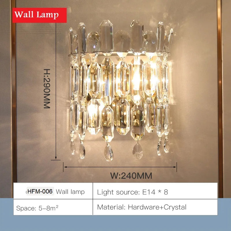 DecorBites™ Crystal Pendant Chandelier Adjustable Lighting