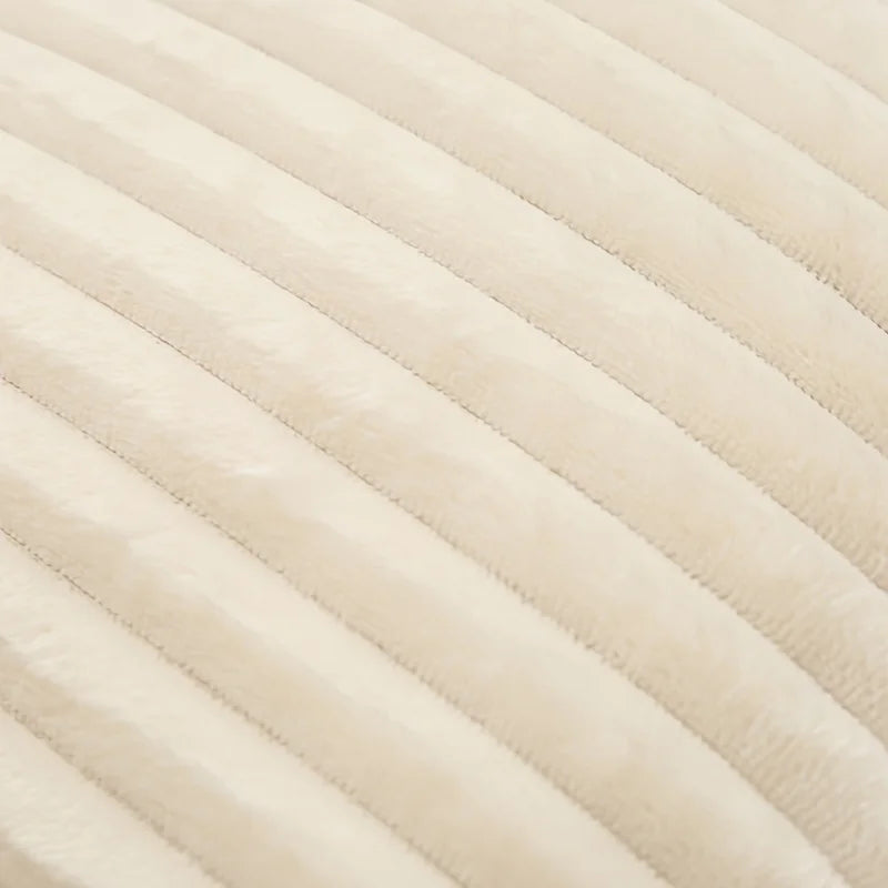 Striped Plush Pillowcases Set