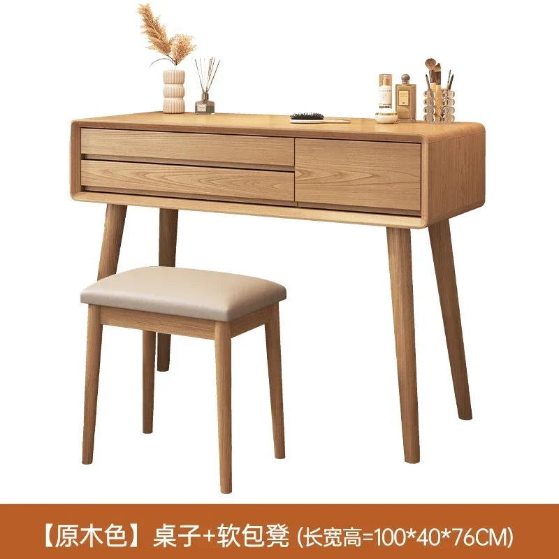 Square Aesthetic Vanity Table Drawer European Beauty Space Saving Makeup Cabinet Salon Organizer Penteadeira Feminina Furniture