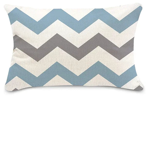 Linen Pillowcase Geometric Sofa Cushion Cover