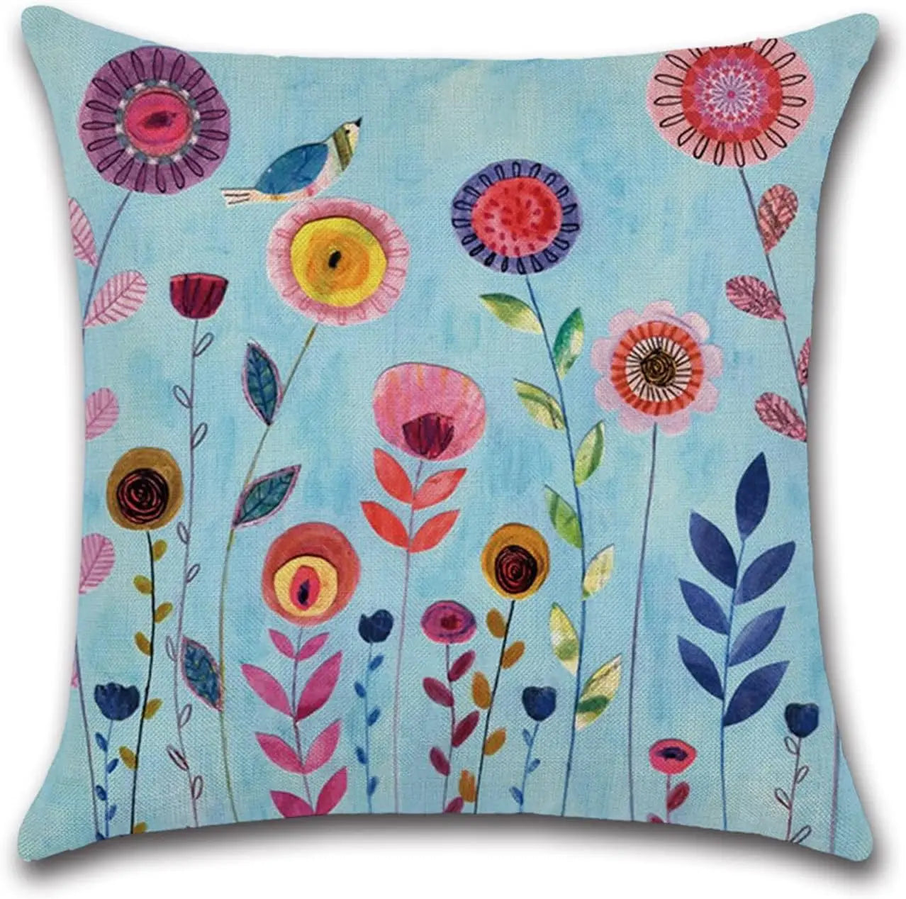 Floral Pillow Cover Sofa Cushion