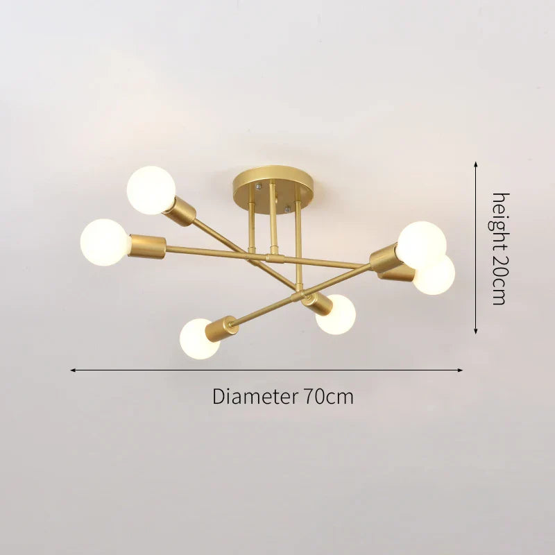 DecorBites™ LED Ceiling Lamp Modern 6-Head