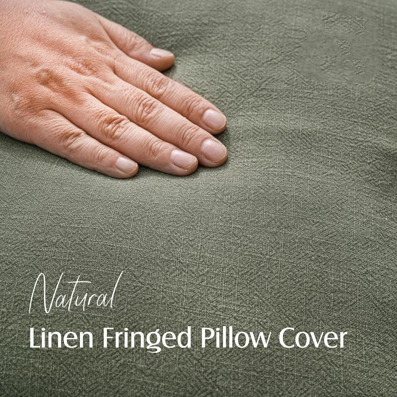 Green Cotton Cushion Cover 45x45cm