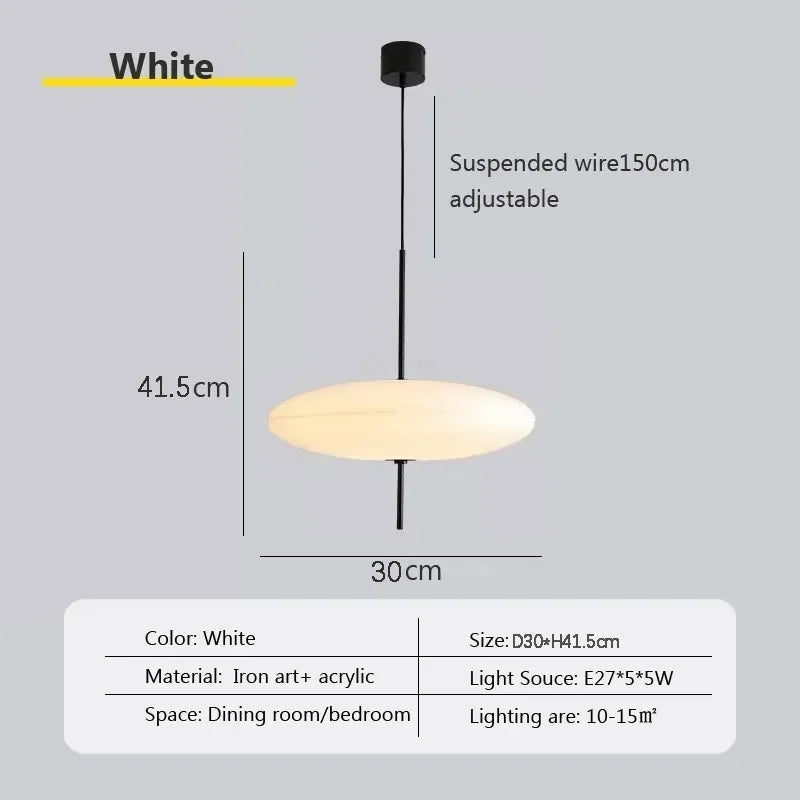 DecorBites™ LED Pendant Light Saucer Design
