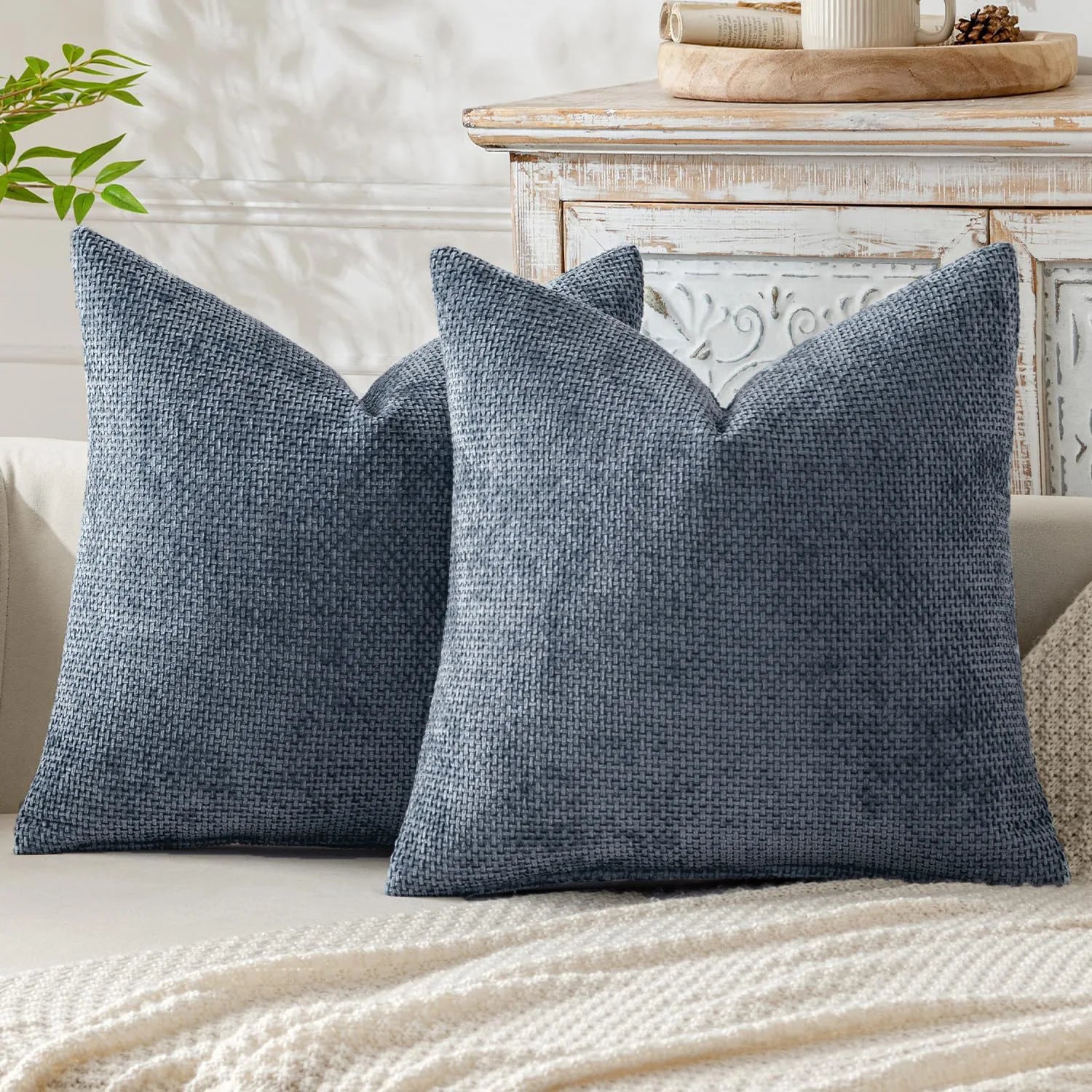 Chenille Throw Pillow Cover Decorative