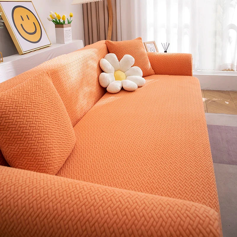 Jacquard Stretch Sofa Cover L Shape