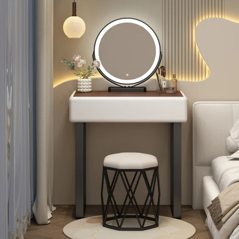 Small Bedroom Vanity Table Organizer Minimalist Chep Comfortable Dressing Table European Modern Penteadeira Postmodern Furniture