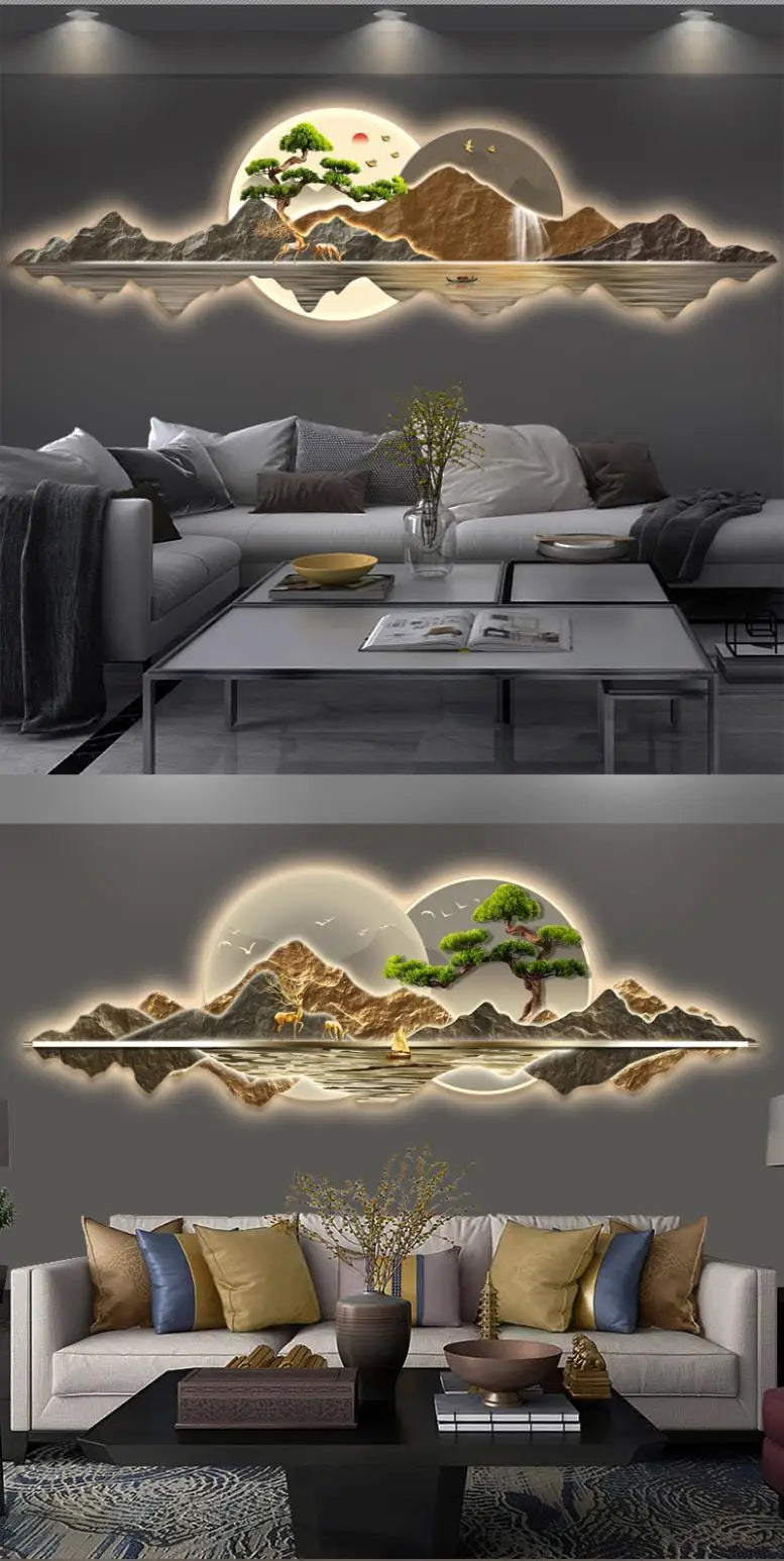 Dlight Decor Acrylic Carved LED Wall Art Light