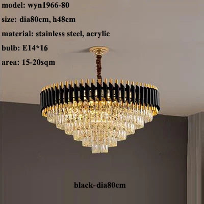 Crystal Chandelier Pendant Light Loft