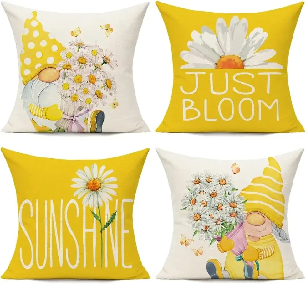 Outdoor Pillowcase 40x40cm Daisy Design