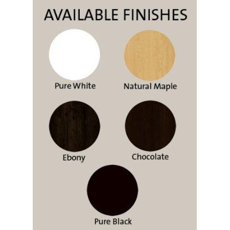 Full size Simple Platform Bed in White Finish - Modern Design - PRHOMZ