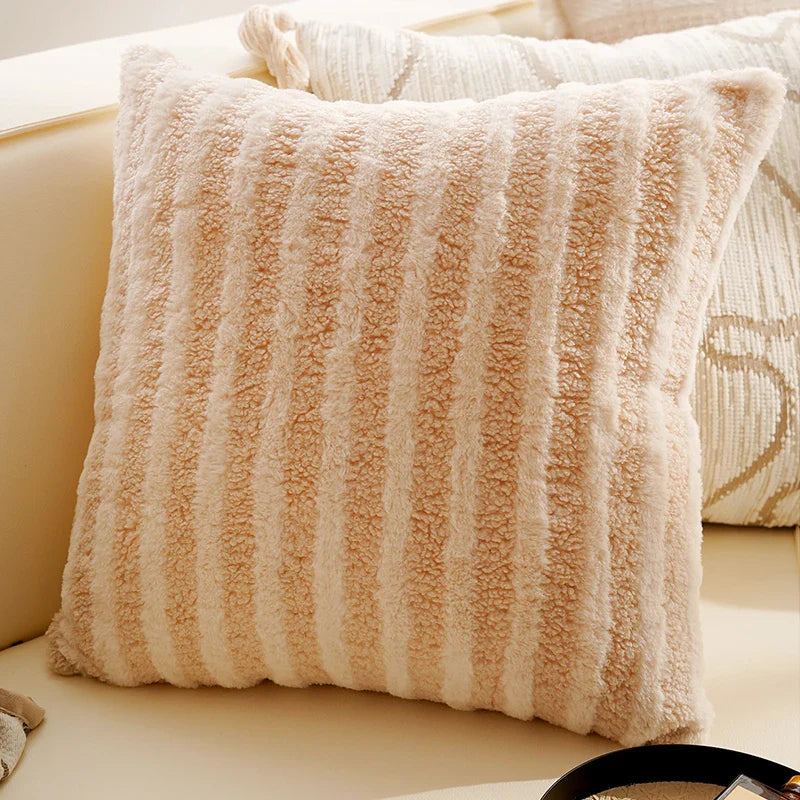 Brown Geometric Throw Pillow Cover