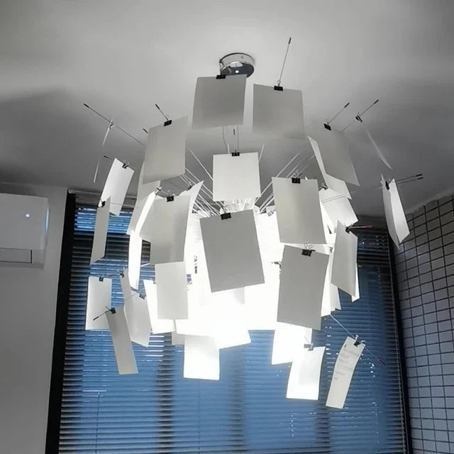 DecorBites™ Paper Chandelier LED Lamp Replica