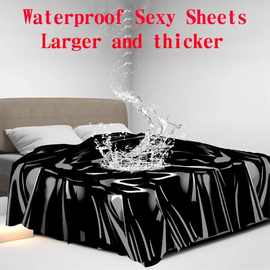 Waterproof Fitted Bed Sheet Black