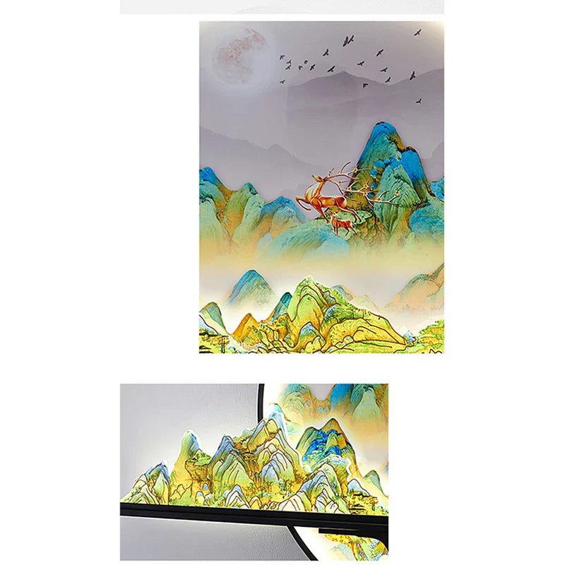 Dlight Decor Artistic Landscape Wall Glow Lamp