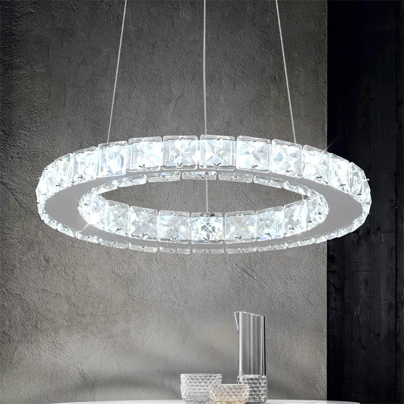 DecorBites™ LED Ring Pendant Light Chandelier