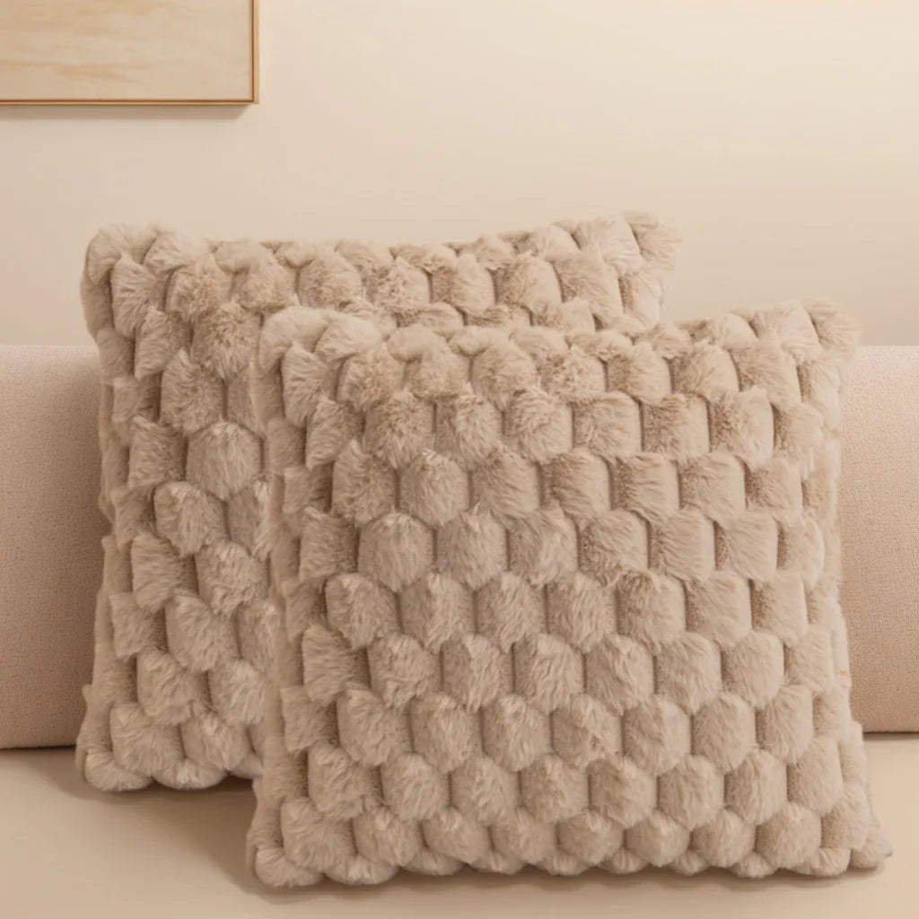 Artificial Fur Decorative Pillow Covers
