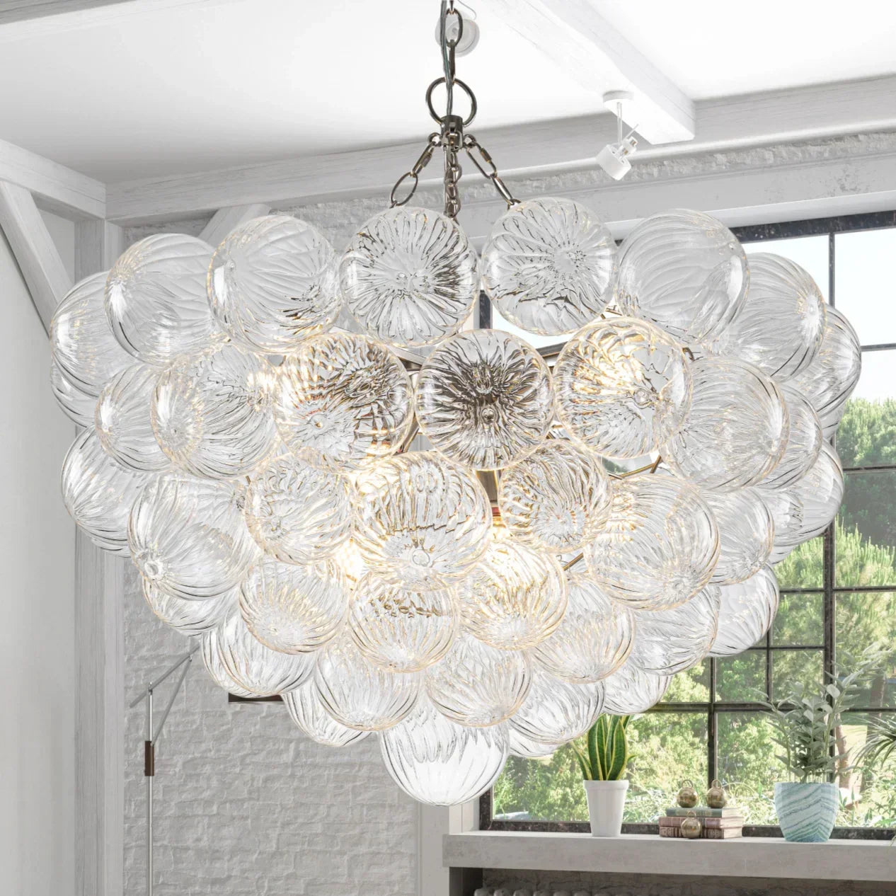 Glass Chandelier LED Decorative Fixture