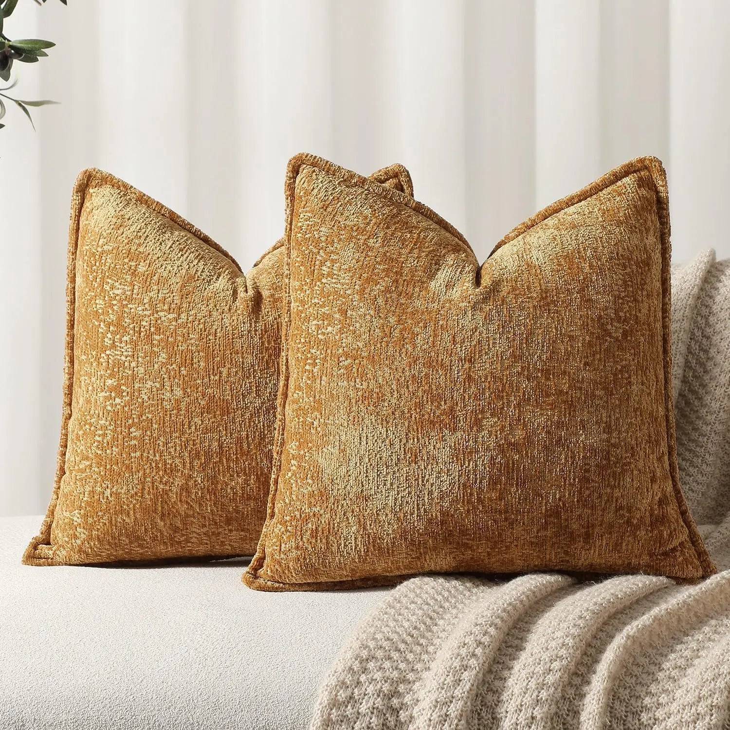 Chenille Cushion Covers Thickened Decorative