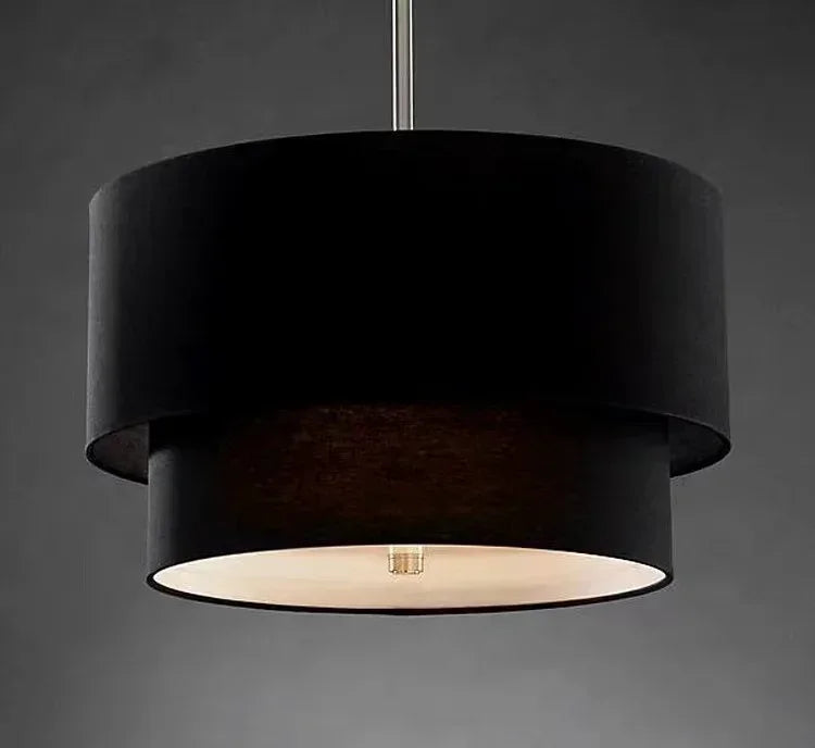 DecorBites™ LED Pendant Light Fabric Shade