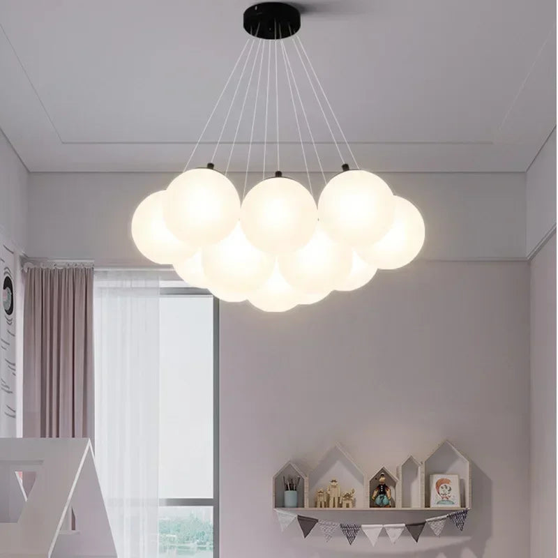 LED Chandeliers Glass Ball Pendant