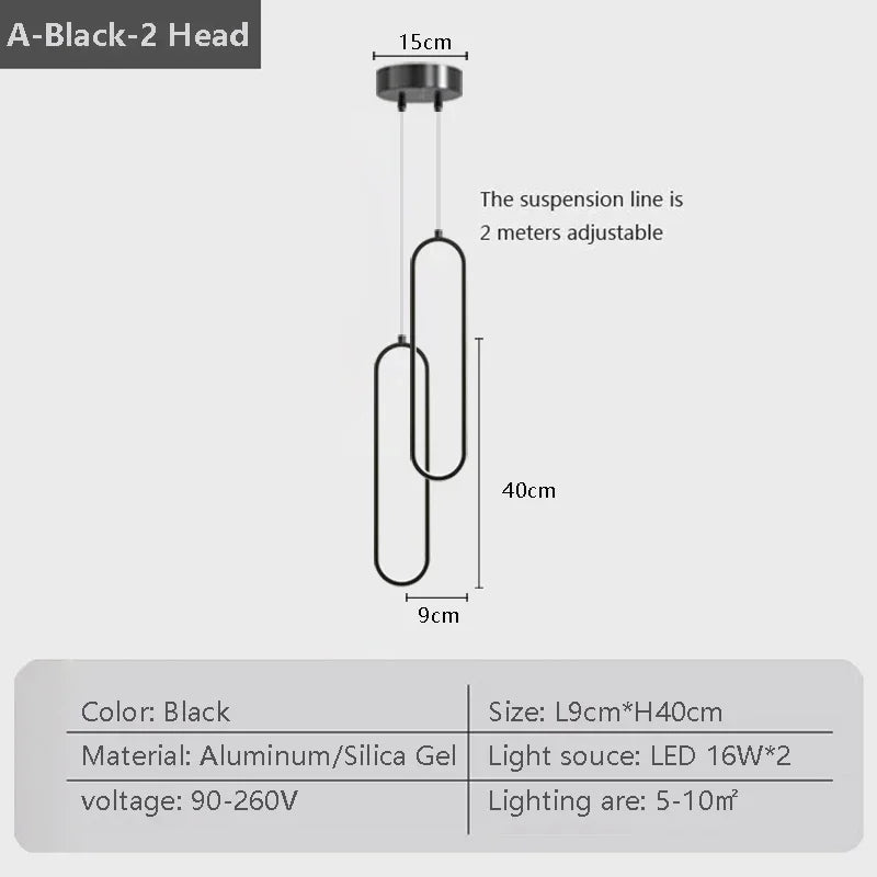 LED Pendant Light Tricolor Indoor