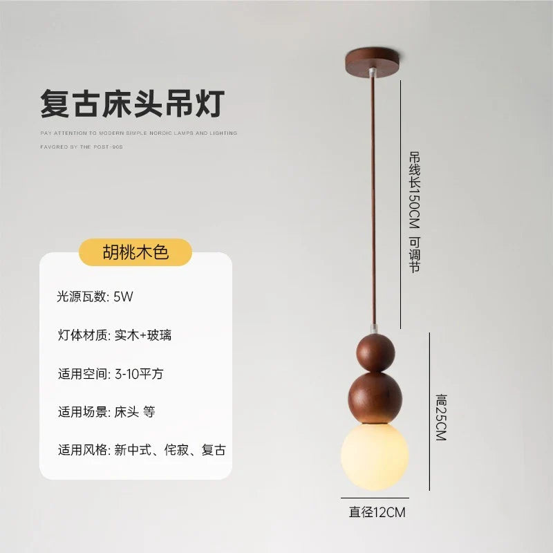 Bedside Lamp Small Nordic Chandelier