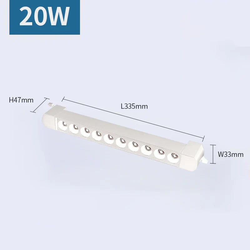 3-Wire LED Track Light - Ceiling Spot Lamp for Clothing Shops