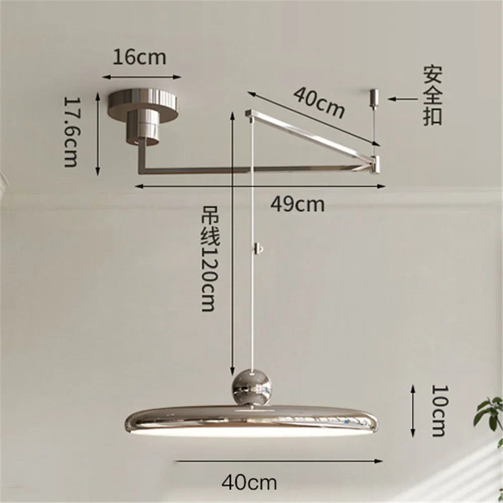 DecorBites™ Rotatable LED Pendant Light Iron