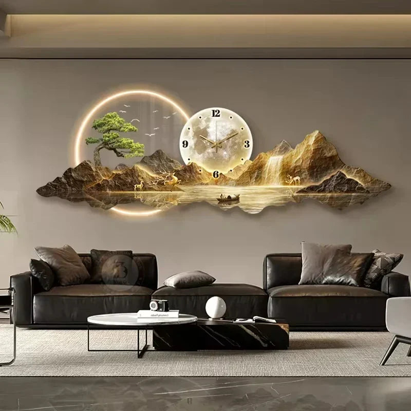 Dlight Decor Silent LED Wall Clock in Nordic Style