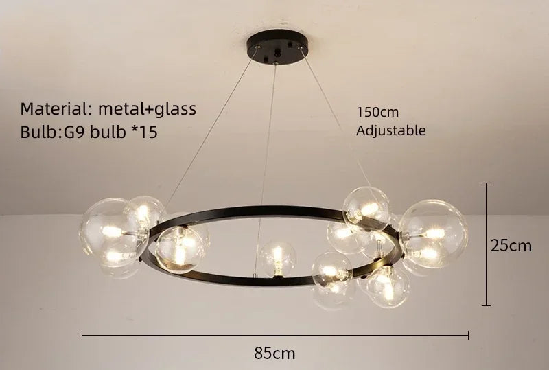 DecorBites™ Chandeliers Adjustable Hanging Indoor Light