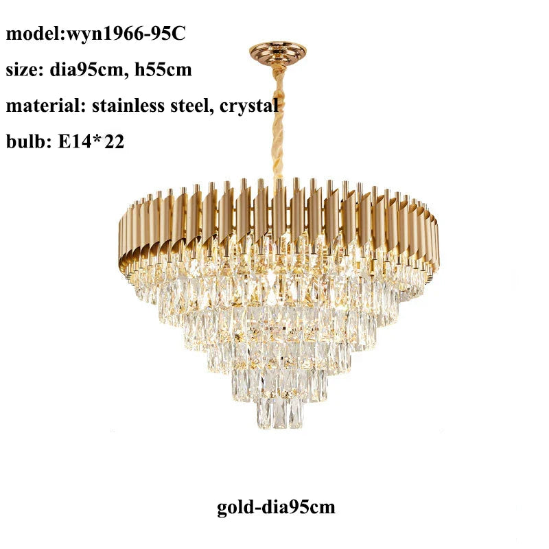 Crystal Chandelier Pendant Light Loft