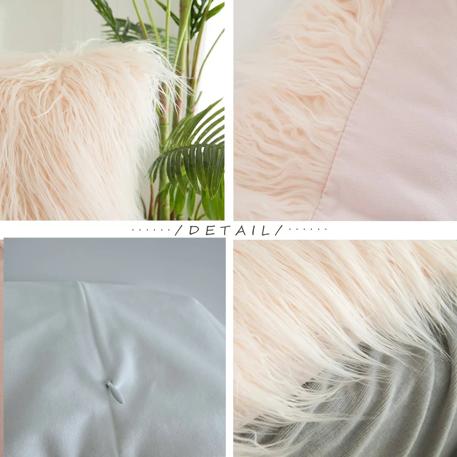 Faux Fur Throw Pillow Cover Luxury