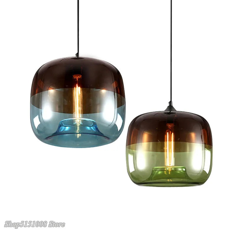 Apple Glass Pendant Lights Kitchen