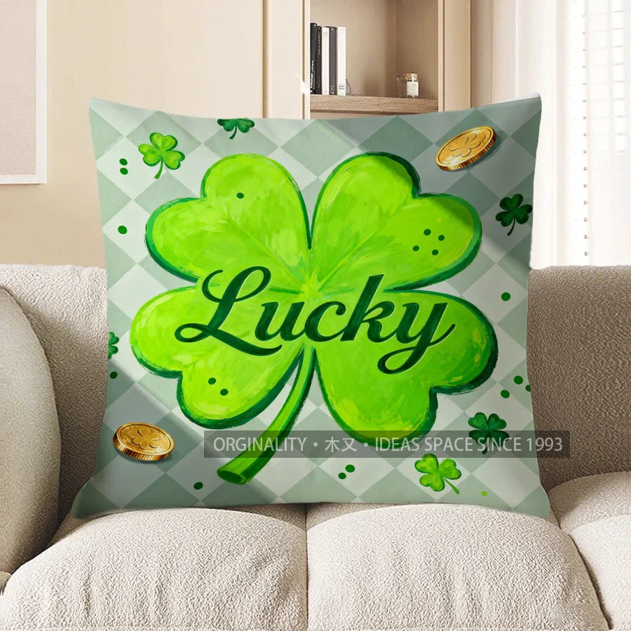 Four-Leaf Clover Cushion Cover Sofa
