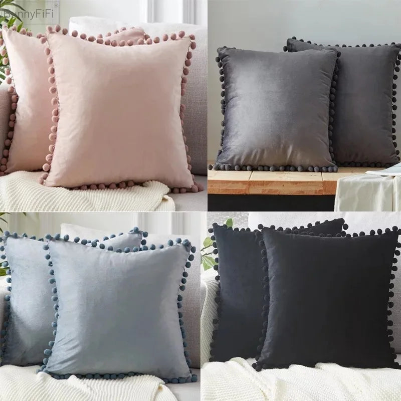 Velvet Cushion Cover Soft Pillowcases