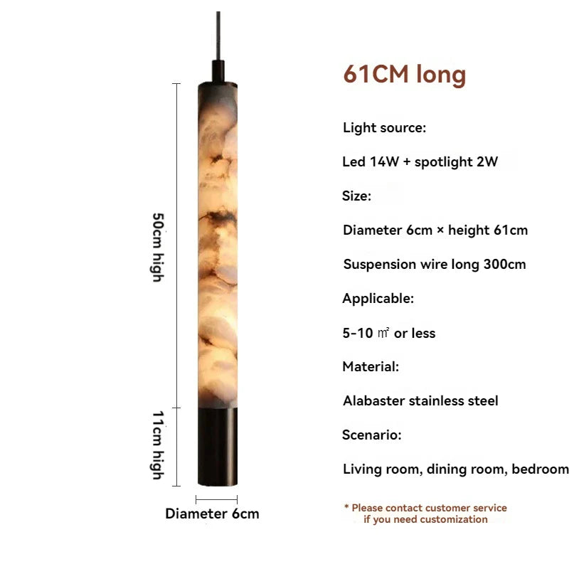 DecorBites™ Marble Pendant Light Bedroom