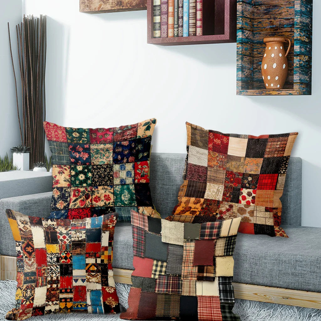 Patchwork Pillow Covers Decorative Set