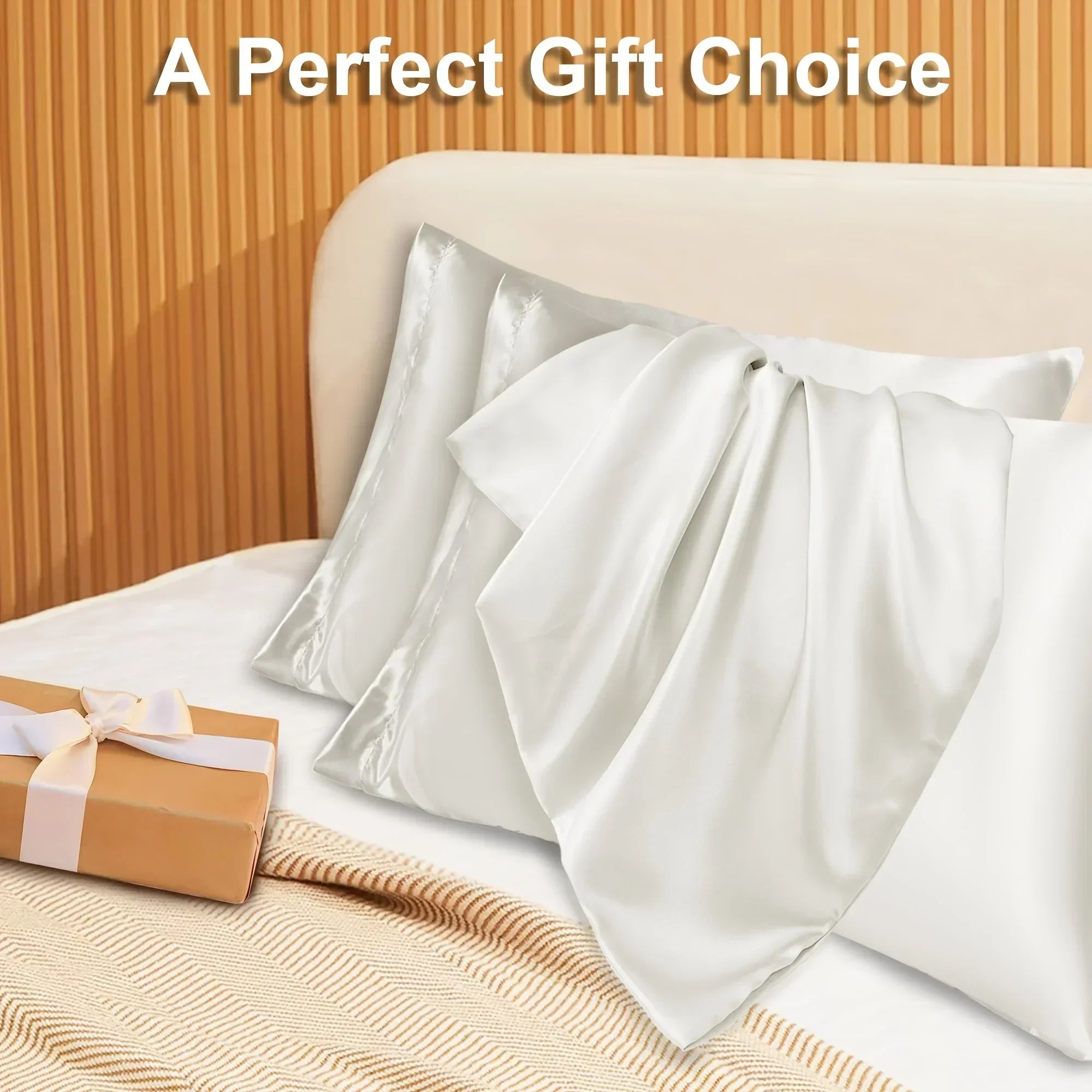 DecorBites™ Satin Envelope Pillowcase Set Silk-Like