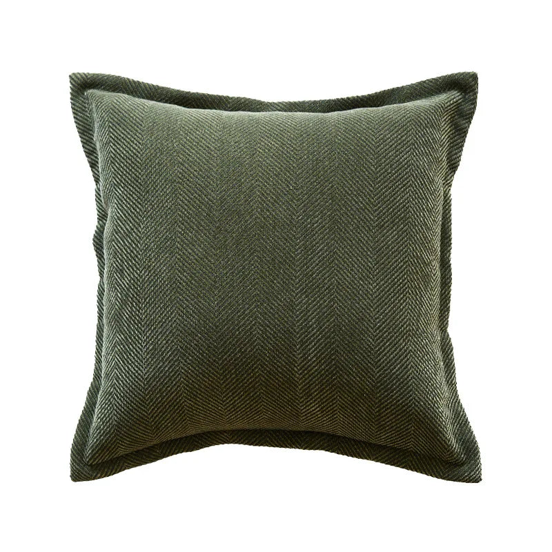Green Textured Cushion Cover Vintage