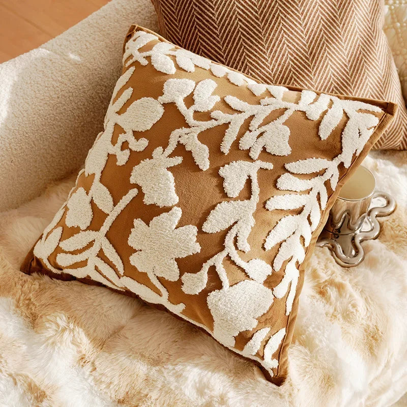 Brown Throw Pillow Cover Luxury Decor