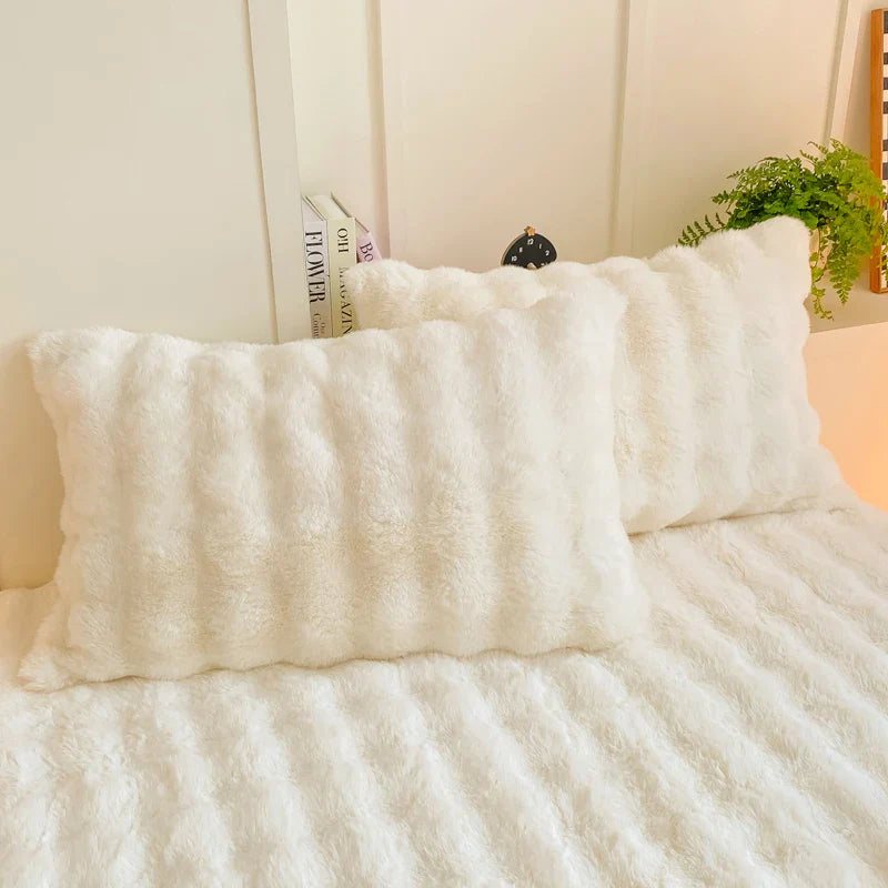 Fluffy Plush Pillowcase Winter Warm