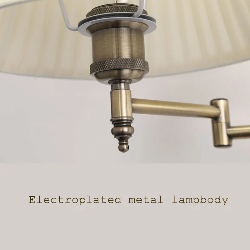 DecorBites™ Telescopic Wall Lamp Fabric Bedside