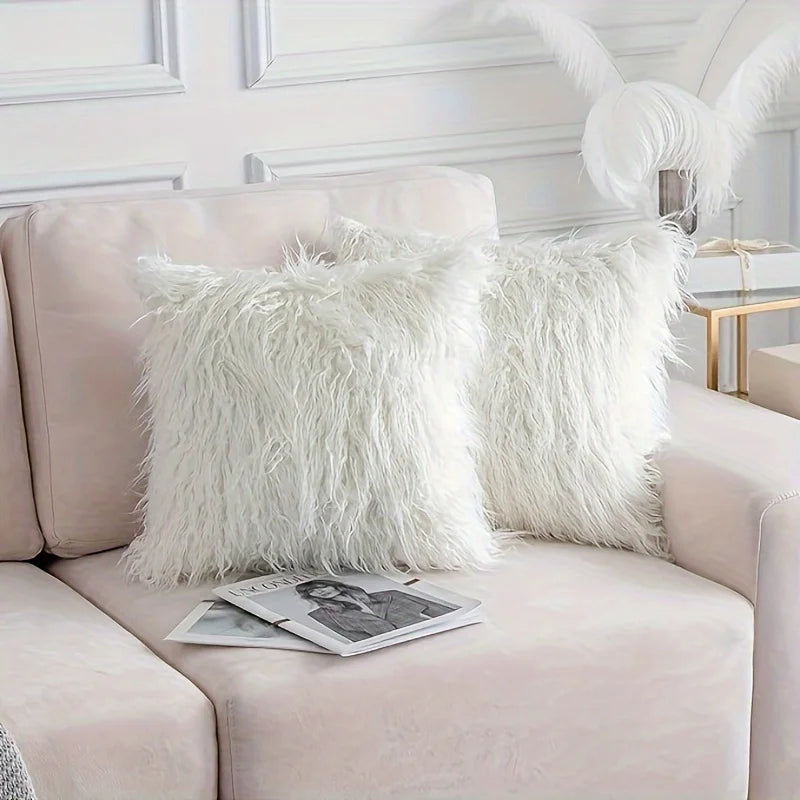Faux Fur Throw Pillow Cover Luxury