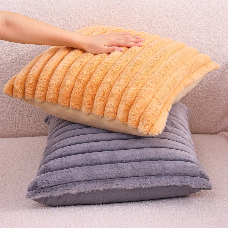 Fluffy Rabbit Plush Pillow Covers