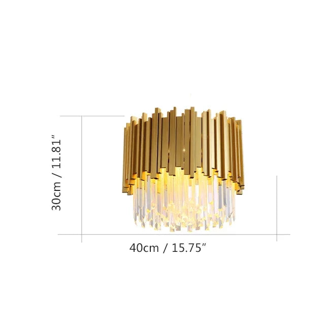 DecorBites™ Crystal Chandeliers Luxury LED Fixture
