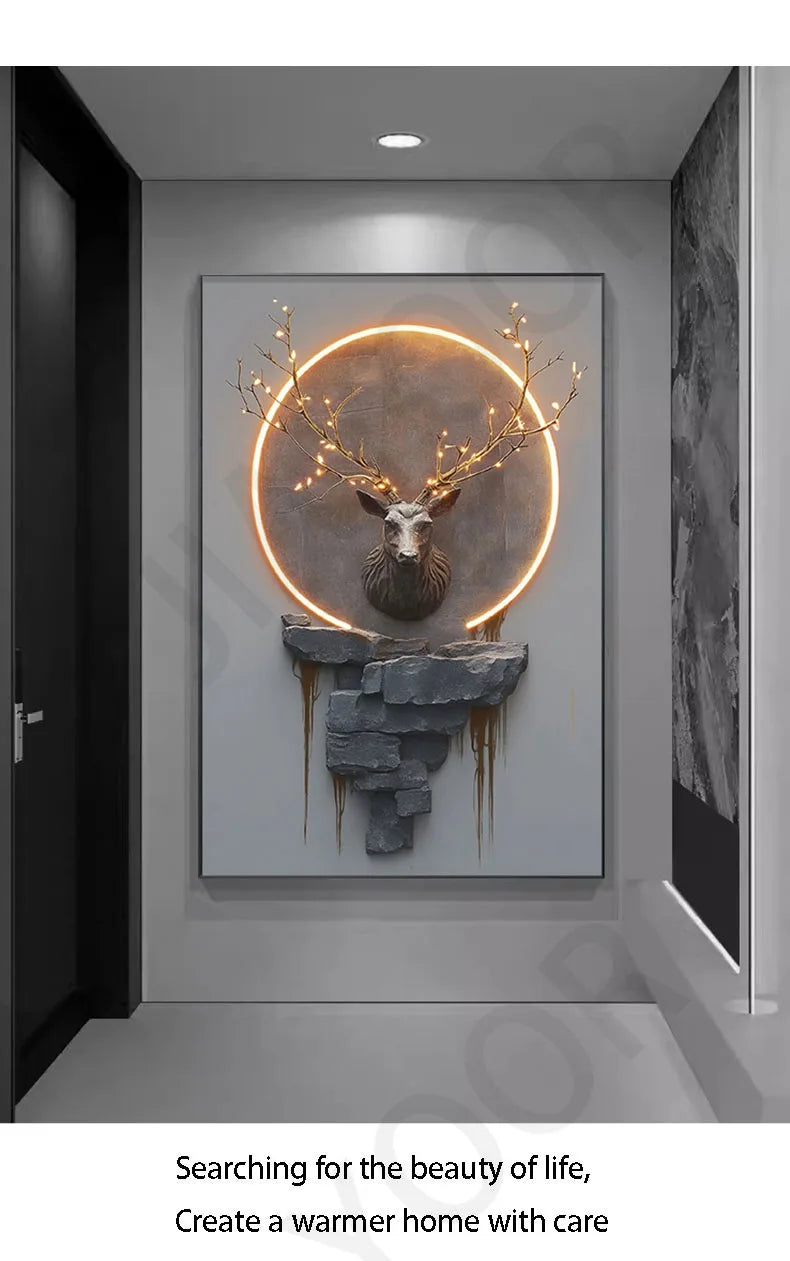 Dlight Decor Reindeer Wall Glow for Luxe Entry Spaces