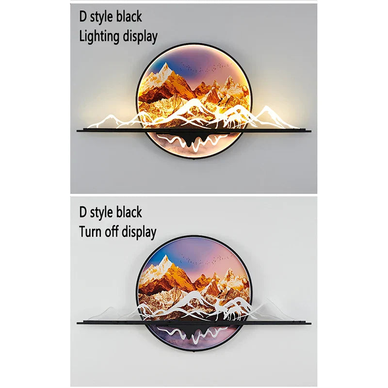Dlight Decor Artistic Landscape Wall Glow Lamp